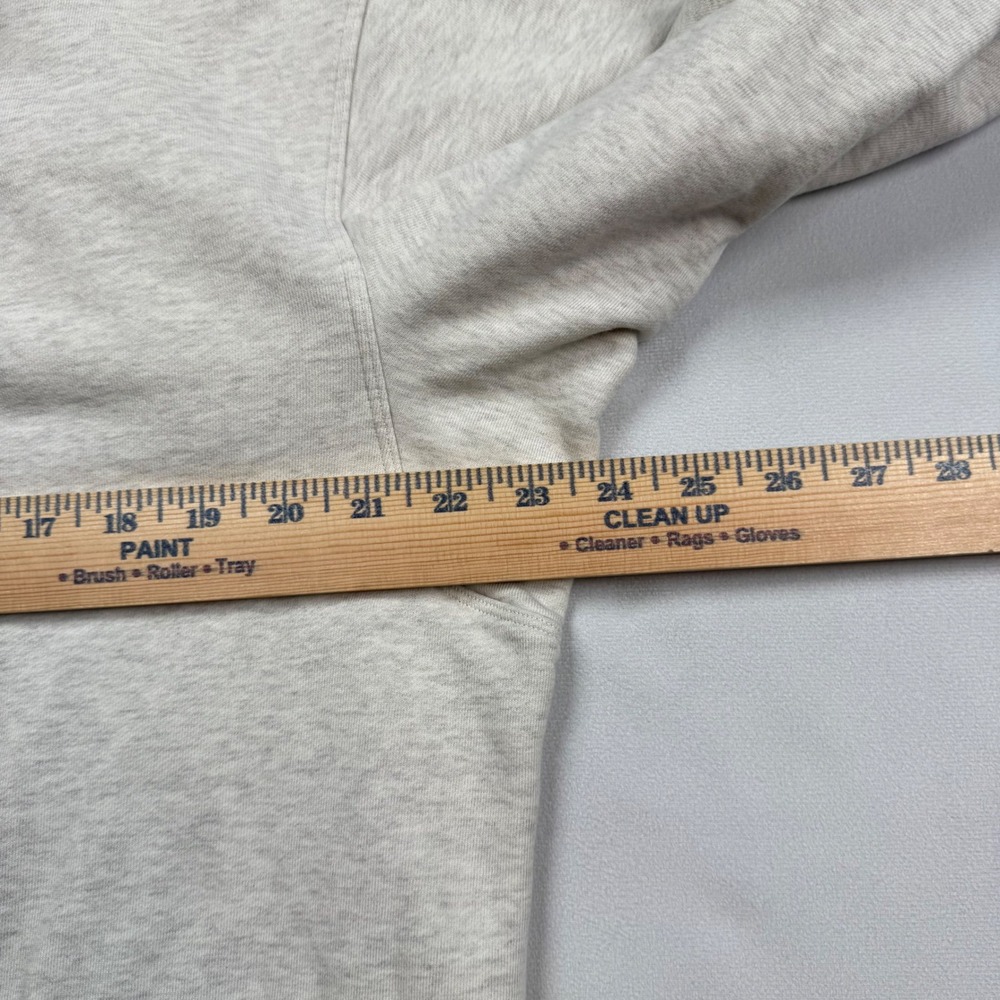 Lululemon Steady State Half Zip Pullover Mens Medium Heathered Light Grey Fleece - Picture 4 of 7